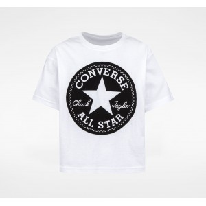 Converse T SHIRT KIDS .White