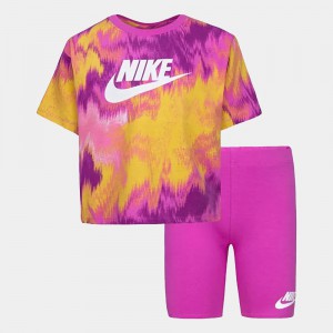 Nike BOXY TEE & BIKE SHORT...