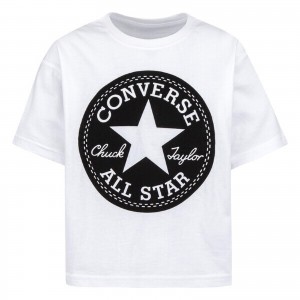 Converse T SHIRT KIDS .White