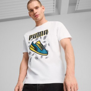 Puma T SHIRT MAN SHOES  .White