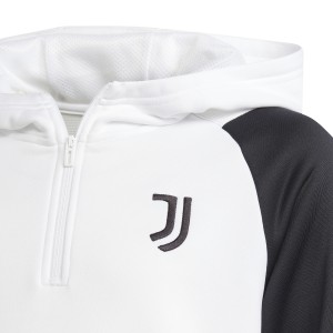 Adidas ADI JUVE HOODY Y WHITE 