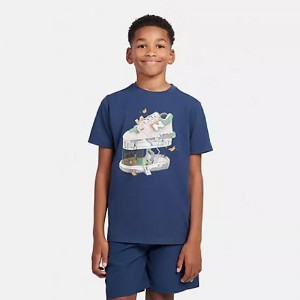 NEWBALANCE T SHIRT KIDS .Blue