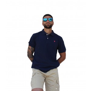 SMITHY S POLO COTONE BLU .Blue
