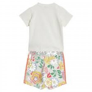 Adidas SHORT TEE SET .White